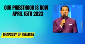 Rhapsody Of Realities Today April 15 2023