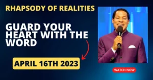 Rhapsody Of Realities Today April 16 2023