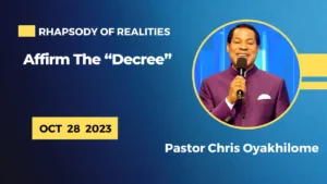 [LISTEN] Rhapsody of Realities Audio October 28 2023